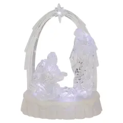 7'' LED Lighted Musical Icy Crystal Nativity Scene Christmas Decoration