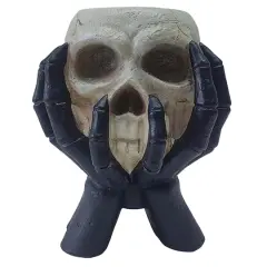 7.5" Hands & Skull Candle Holder by Ashland&reg;