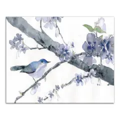 Cherry Blossoms And Birds 20" x 16" Canvas Wall Art