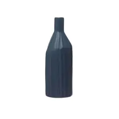 Hello Honey&reg; 11" Navy Ceramic Bottle Vase