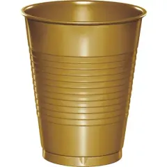 Hoffmaster 16oz. Plastic Cups, 20ct. Gold
