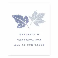 Grateful & Thankful At Our Table Tabletop Canvas