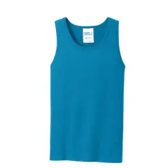 Port & Company&reg; Men's Core Cotton Tank Neon Blue