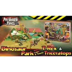 Red Box Toy&reg; Dinosaur Park with Light & Sound T-Rex & Triceratops