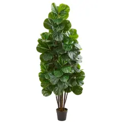 6ft. Potted Green Fiddle Leaf Fig Artificial Tree