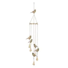 39" Gold Bird Metal Eclectic Windchime
