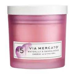 European Soaps Number Jar Candle Water Lily and Sandalwood