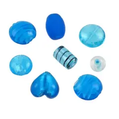 Mixed Lampwork Glass Craft Beads by Bead Landing&trade; Turquoise