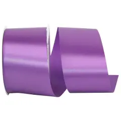 JAM Paper 2.5" x 50yd. Single Face Satin Allure Ribbon Amethyst