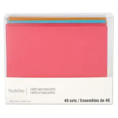 Solid Rainbow Cards & Envelopes by Recollections&trade;, 4.25" x 5.5"