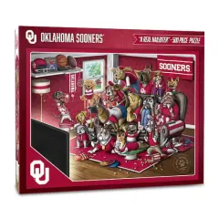 College Football Purebred Fans A Real Nailbiter 500 Piece Puzzle Oklahoma Sooners