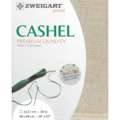 Zweigart&reg; Cashel Precut 28 Count Premium Fabric, 19" x 27" Flax
