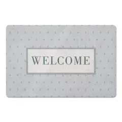 Welcome Plus Floor Mat Blue