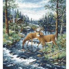 Luca-s Peaceful Morning Counted Cross Stitch Kit