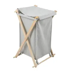 Household Essentials X-Frame Laundry Hamper Gray