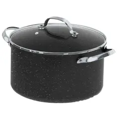 THE ROCK by Starfrit 6qt. Stockpot & Casserole With Glass Lid & Stainless Steel Handles