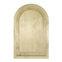 Unfinished Wood Arch Sign