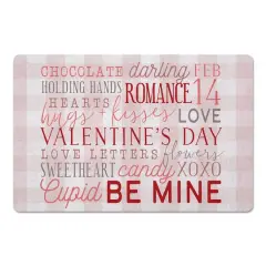 Valentine's Day Words Floor Mat