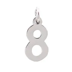 Sterling Silver Number Charm by Bead Landing&trade; 8