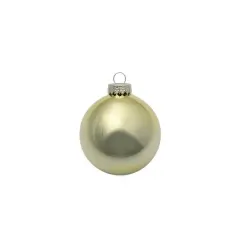 Whitehurst 40ct. 1.25" Glossy Glass Ball Ornaments Gold Shiny