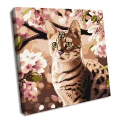 Ideyka Kitten in the Garden Painting by Numbers Kit
