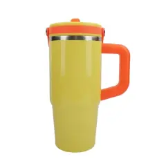 20oz. Two-Tone Stainless Steel Insulated Tumbler by Celebrate It&trade; Yellow