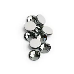 John Bead Crystal Lane SS20 Round Flatback Czech Crystals, 144ct. Black Diamond