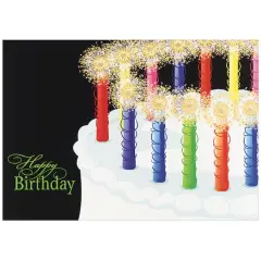 JAM Paper Candles Theme Blank Birthday Card Set