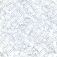 John Bead 6mm Transparent Mini Pony Beads, 1,000ct. Crystal