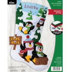 Bucilla&reg; Penguins at Play Felt Stocking Kit