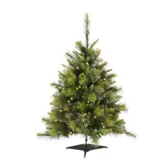 3ft. Pre-Lit Cashmere Pine Artificial Christmas Tree, Warm White Dura-Lit&reg; LED Lights