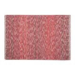 DII&reg; Variegated Stripe Handwoven Recycled Yarn Rug, 2ft. x 3ft. Barn Red