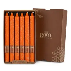 Root Candles 9" Unscented Timberline&trade; Arista&trade; Taper Candles, 12ct. Pumpkin
