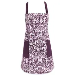 DII&reg; Damask Apron Eggplant