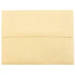 JAM Paper 4.375" x 5.75" Recycled Parchment Invitation Envelopes, 50ct. Antique Gold