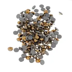 SS16 Glass Flatback Rhinestones by Bead Landing&trade; Metallic Gold