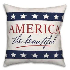 America The Beautiful Throw Pillow