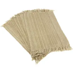 DII&reg; Variegated Natural Fringe Placemats, 6ct.