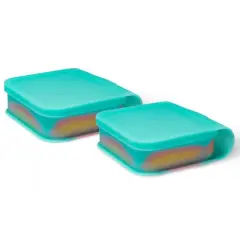 Silipint&reg; Sandwich Size Silicone Go Go Bowls, 2ct. Aurora