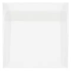 JAM Paper 6" x 6" Translucent Vellum Invitation Envelopes, 25ct. Clear