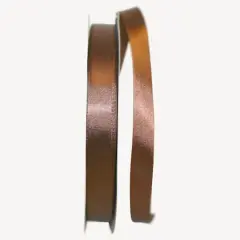 JAM Paper 5/8" x 100yd. Satin Single Face Ribbon Brown