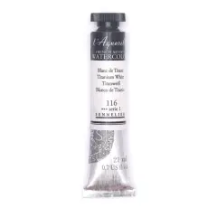 Sennelier French Artists' Watercolor, 21mL 116 Titanium White S1