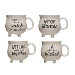 Hello Honey&reg; 12oz. Witchy Stoneware Cauldron Mug Set
