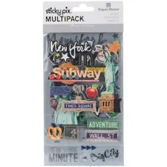 Paper House&reg; New York City Mixed Media Multipack Stickers