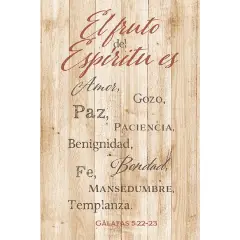 El Fruto Del Esp&iacute;ritu Es: The Fruit of the Spirit Wall Plaque