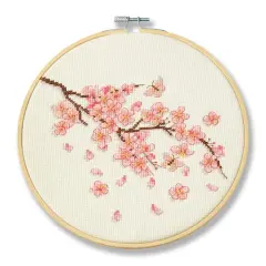 Cherry Blossom Cross Stitch Kit by Loops & Threads&reg;