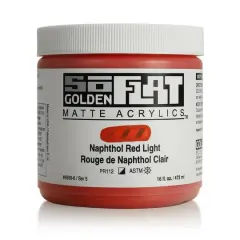 Golden&reg; SoFlat Matte Acrylic Paint, 16oz. Naphthol Red Light