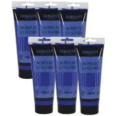 Sargent Art&reg; Acrylic Paint, 120 mL, 6ct. Cobalt Blue Hue