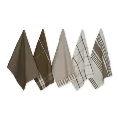 DII&reg; Classic Oversized Woven Dishtowels Set Mushroom