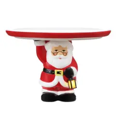 Lit Santa Cake Plate